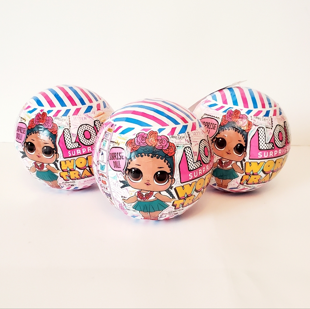 Pack-3 LOL Surprise World Travel Dolls